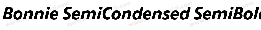 Bonnie SemiCondensed SemiBold字体转换